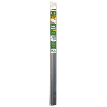 THERMWELL PRODUCTS EZ36S 2 in. x 3 ft. Silver Self Adhesive Door Sweep 176738